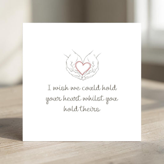 NICU card for parents in the NICU