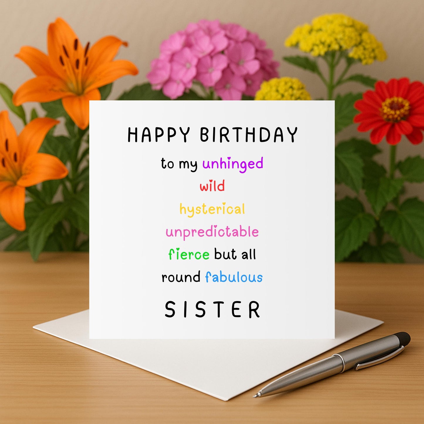 Funny Sister Birthday Card