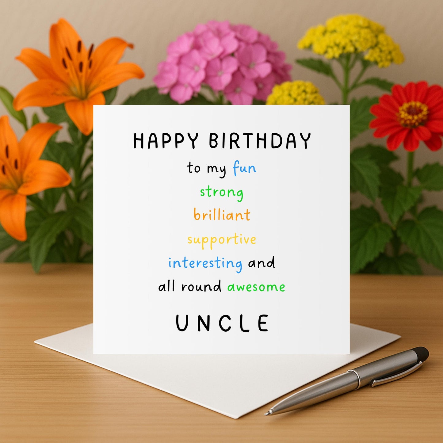 Uncle Birthday Card