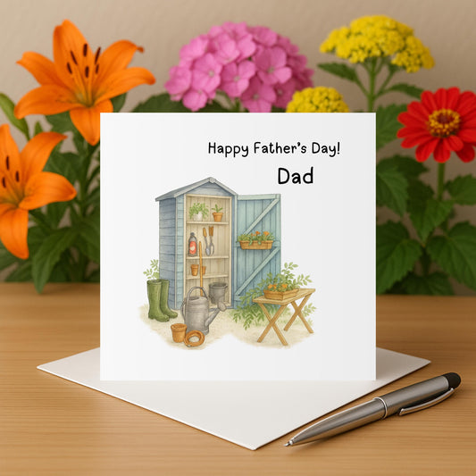 Garden theme Father's Day Card
