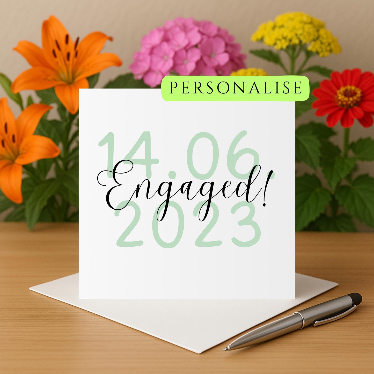 Personalised Engagement Card