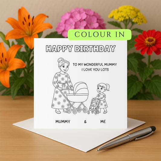 mummy birthday card