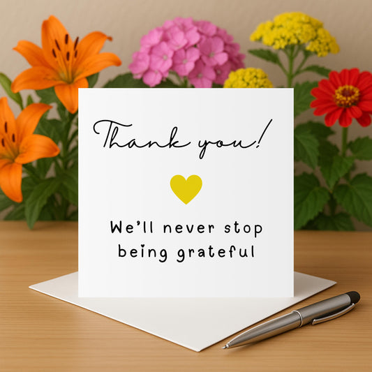 NICU Thank You Card