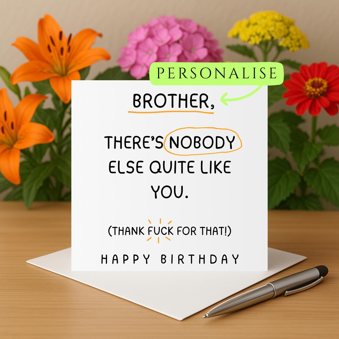 Funny Personalised Birthday Card
