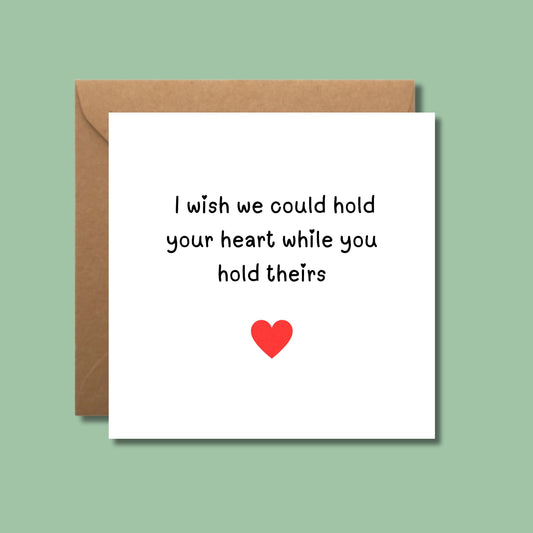 NICU card for parents in the NICU